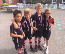 Southend Schools Table Tennis Silver Medalists